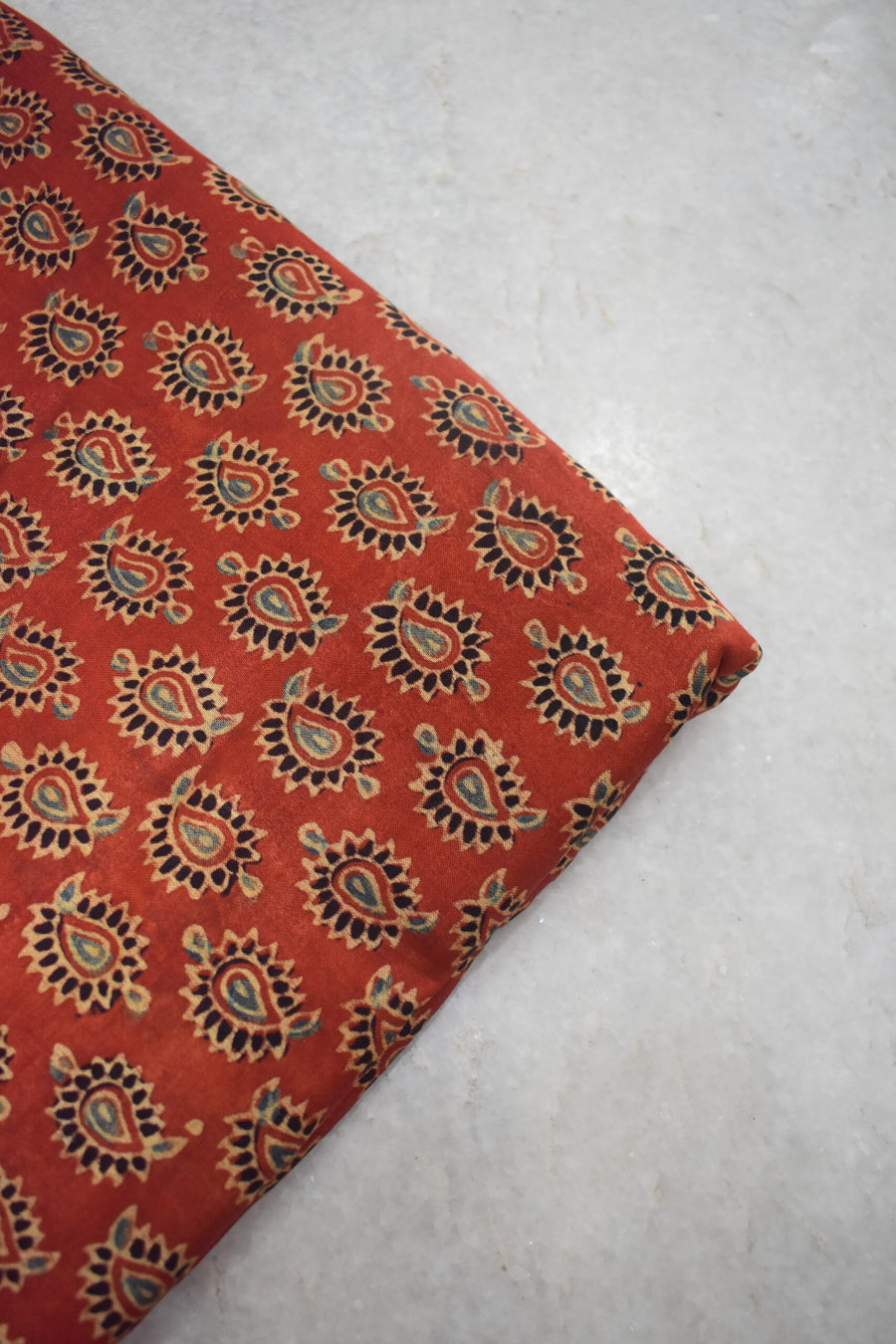 Ajrakh Mashru Silk Fabrics image 0
