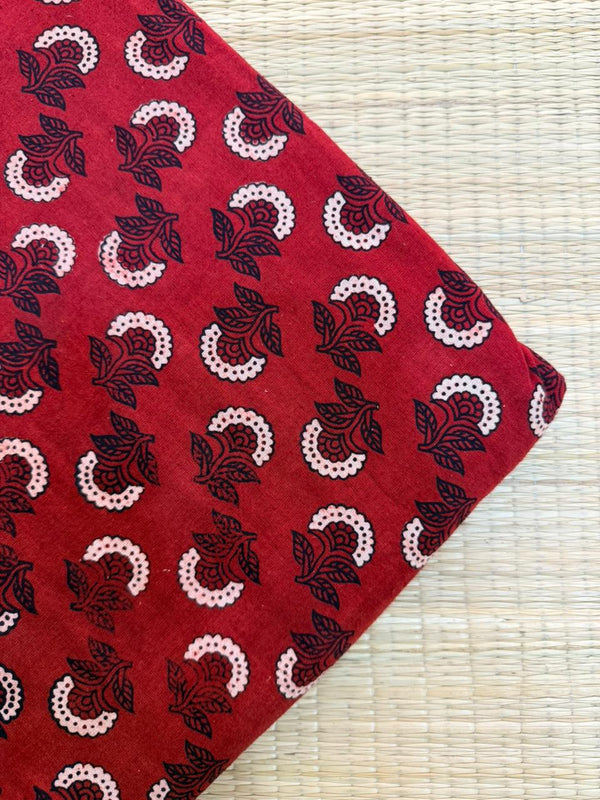 Ajrakh Veg Print Running Fabrics image 0
