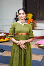 Kavya – Narayanpet Cotton Aline Dress image 1