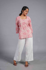 Pink Blush Sanganeri Classic Top image 0