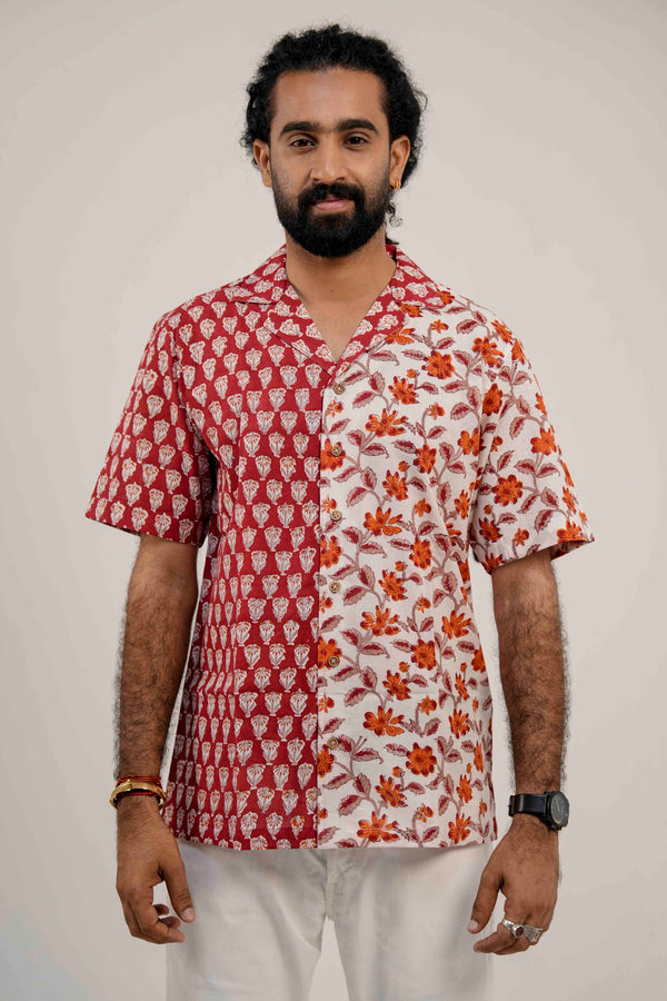 Rust Bloom Split Shirt image 0