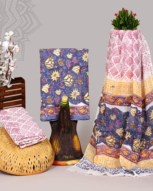 Mul Cotton Suit Sets With Cotton Dupatta image 0