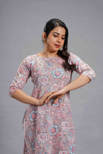 Blush Sanganeri Medallion Kurta Set image 1
