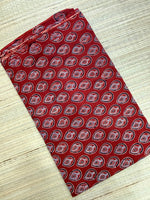 Ajrakh Blockprint Natural Running Fabrics image 1
