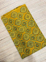 Ajrakh Blockprint Natural Running Fabrics image 1