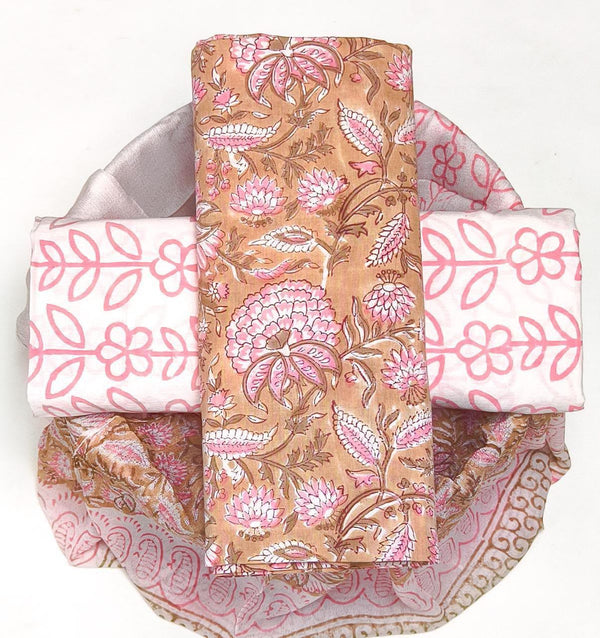 Mul Cotton Suit Sets With Shiffon Dupatta image 0