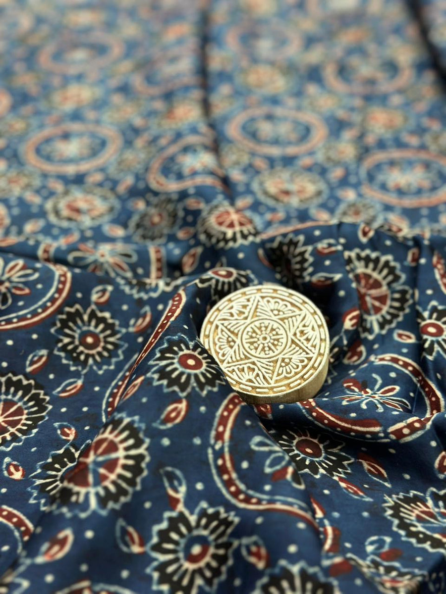 Ajrakh Modal Running Fabric image 0