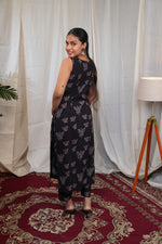 Ajrakh Black Butterfly Co-Ord Set image 6