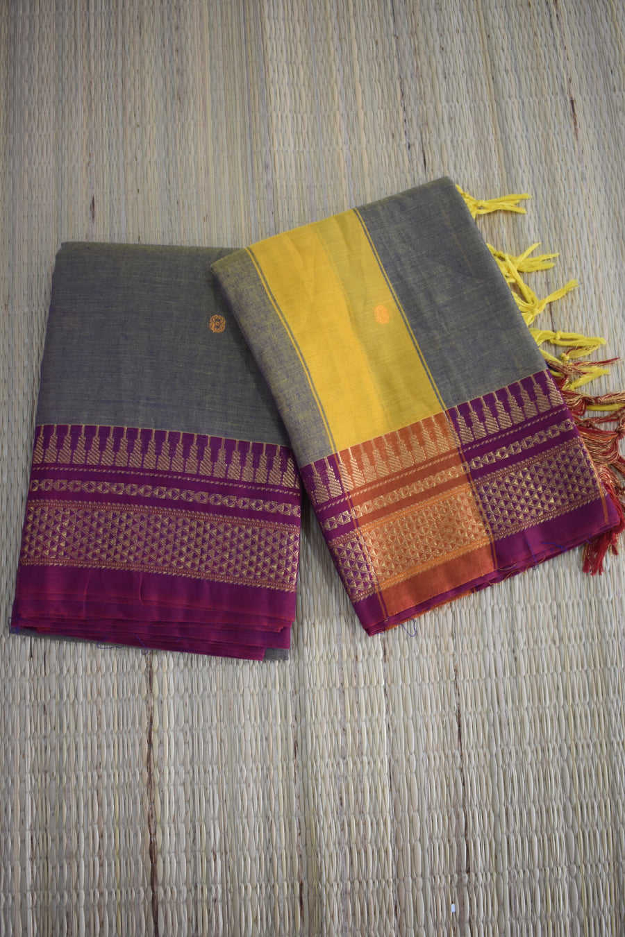 Narayanpet Peshwai Butta Cotton Suit Set image 0