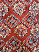 Ajrakh Blockprint Natural Running Fabrics image 2