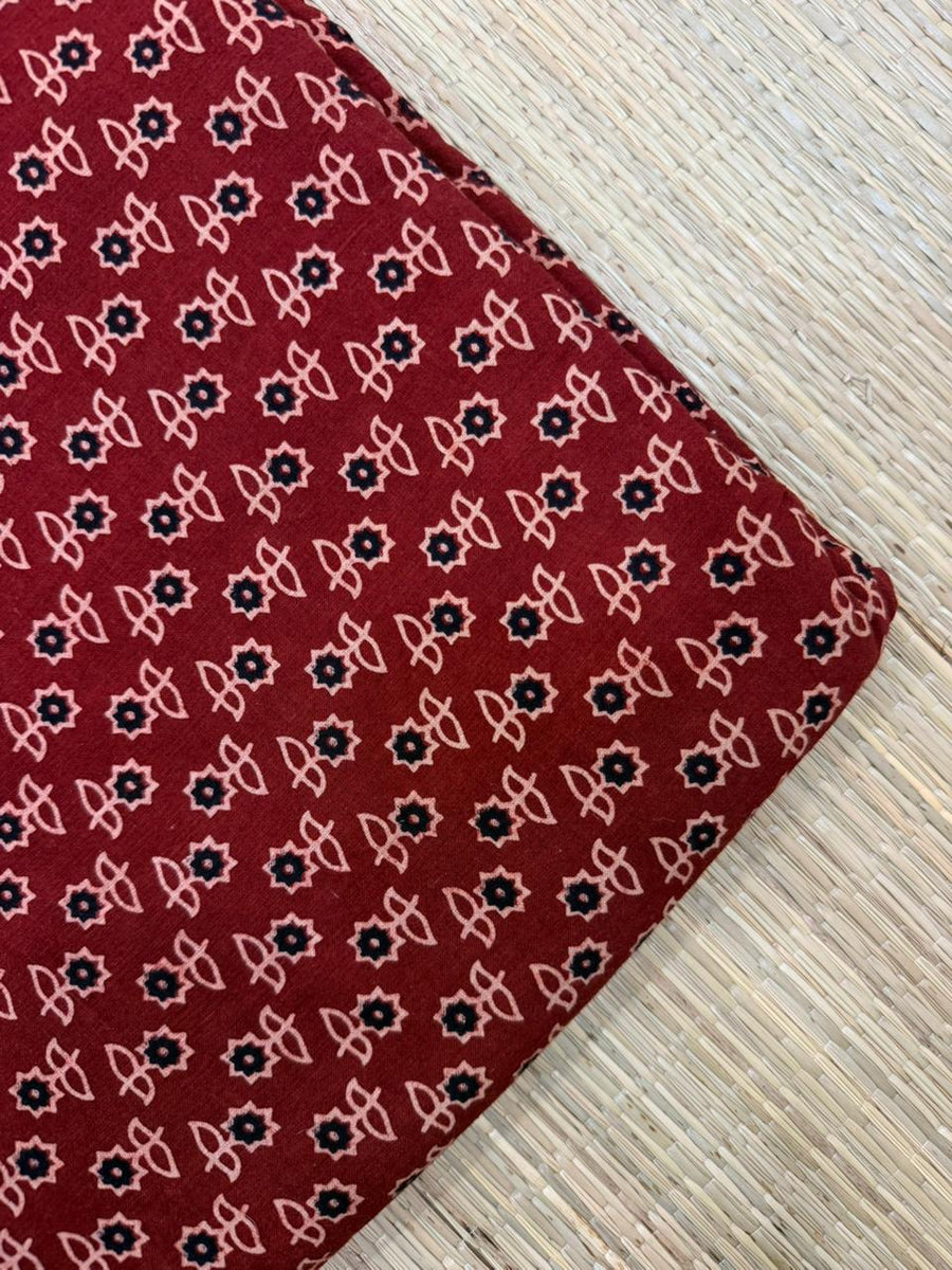 Ajrakh Veg Print Running Fabrics image 0