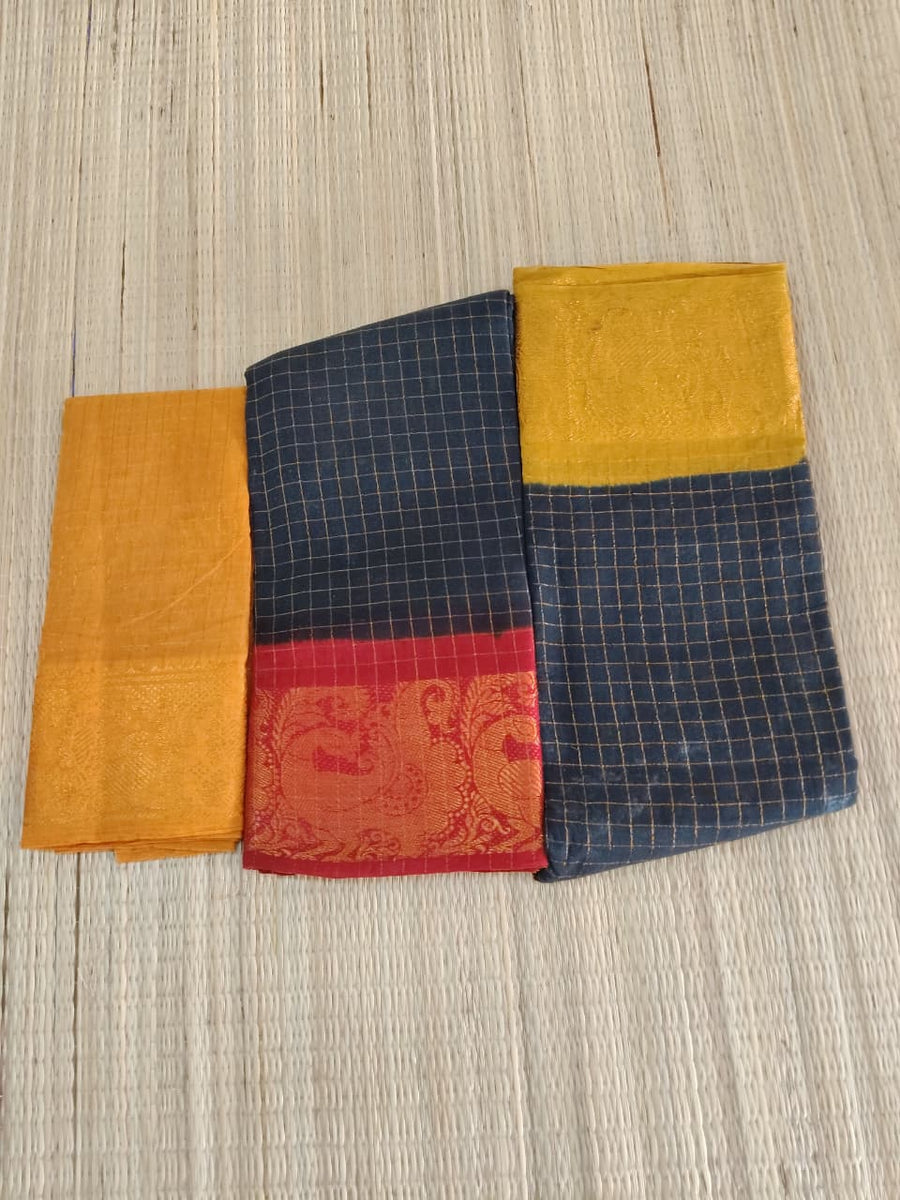 Madurai Sungidi Ganga Jamuna Border Sarees