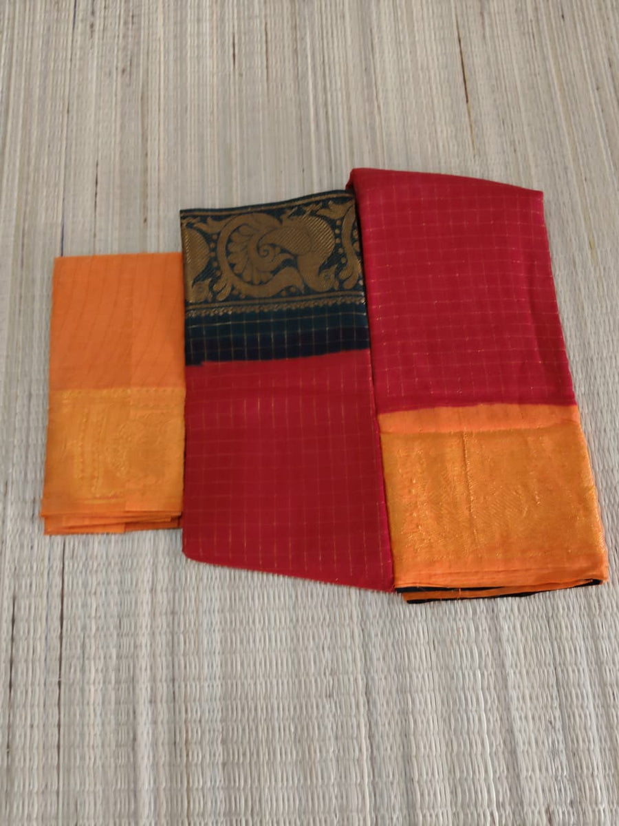 Madurai Sungidi Ganga Jamuna Border Sarees