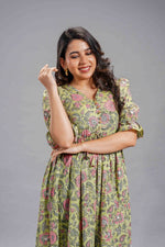 Olive Sanganeri Bloom Dress image 4