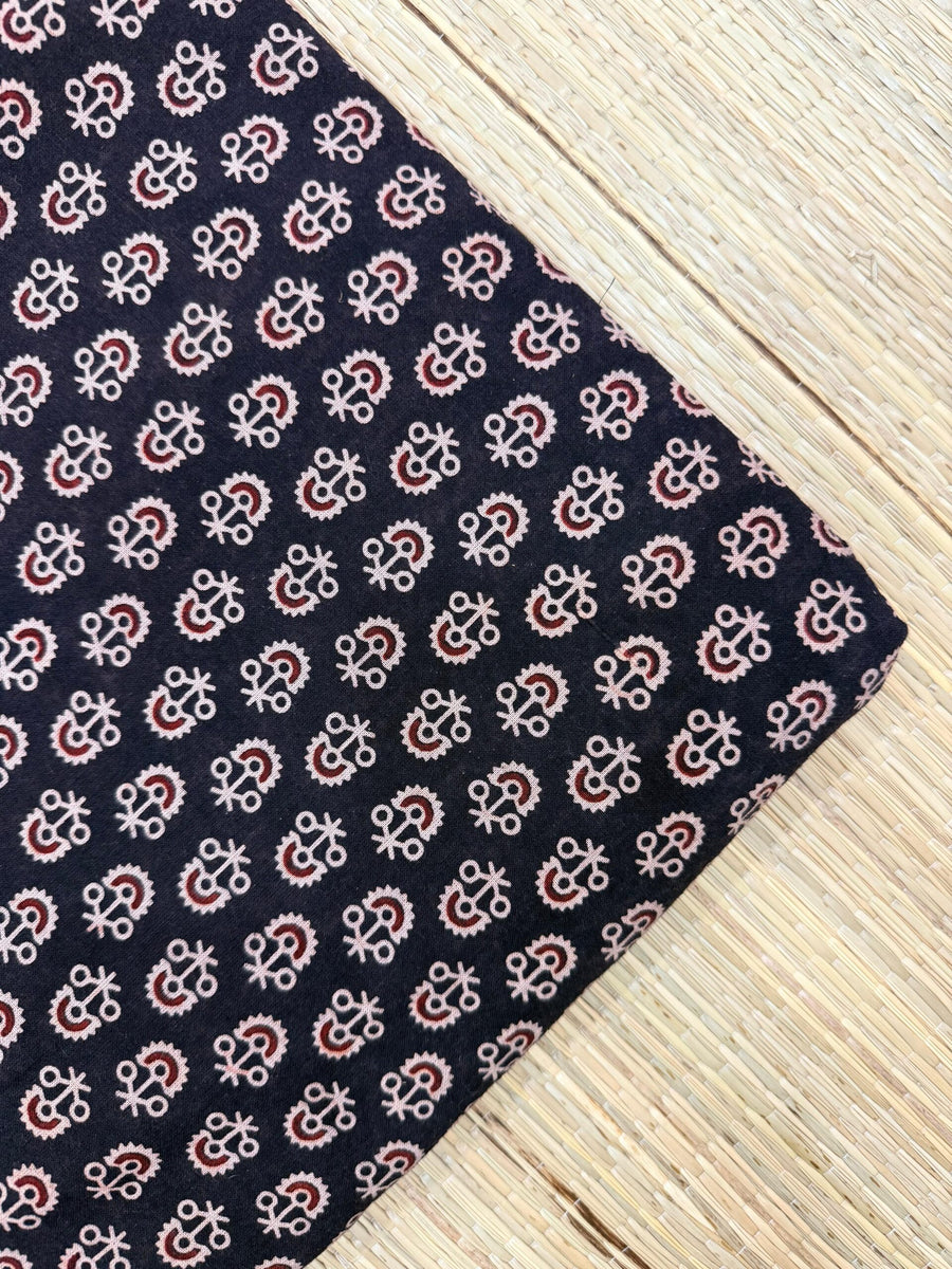 Ajrakh Veg Print Running Fabrics image 0