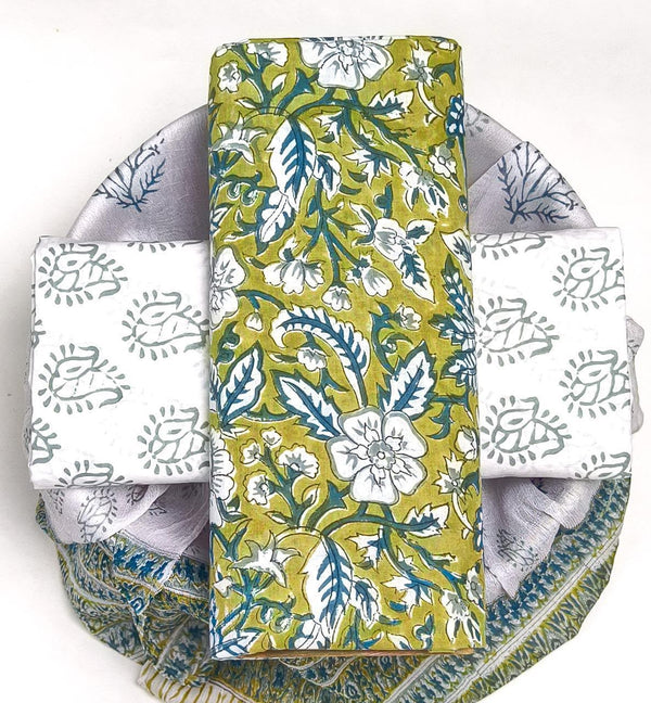 Mul Cotton Suit Sets With Shiffon Dupatta image 0