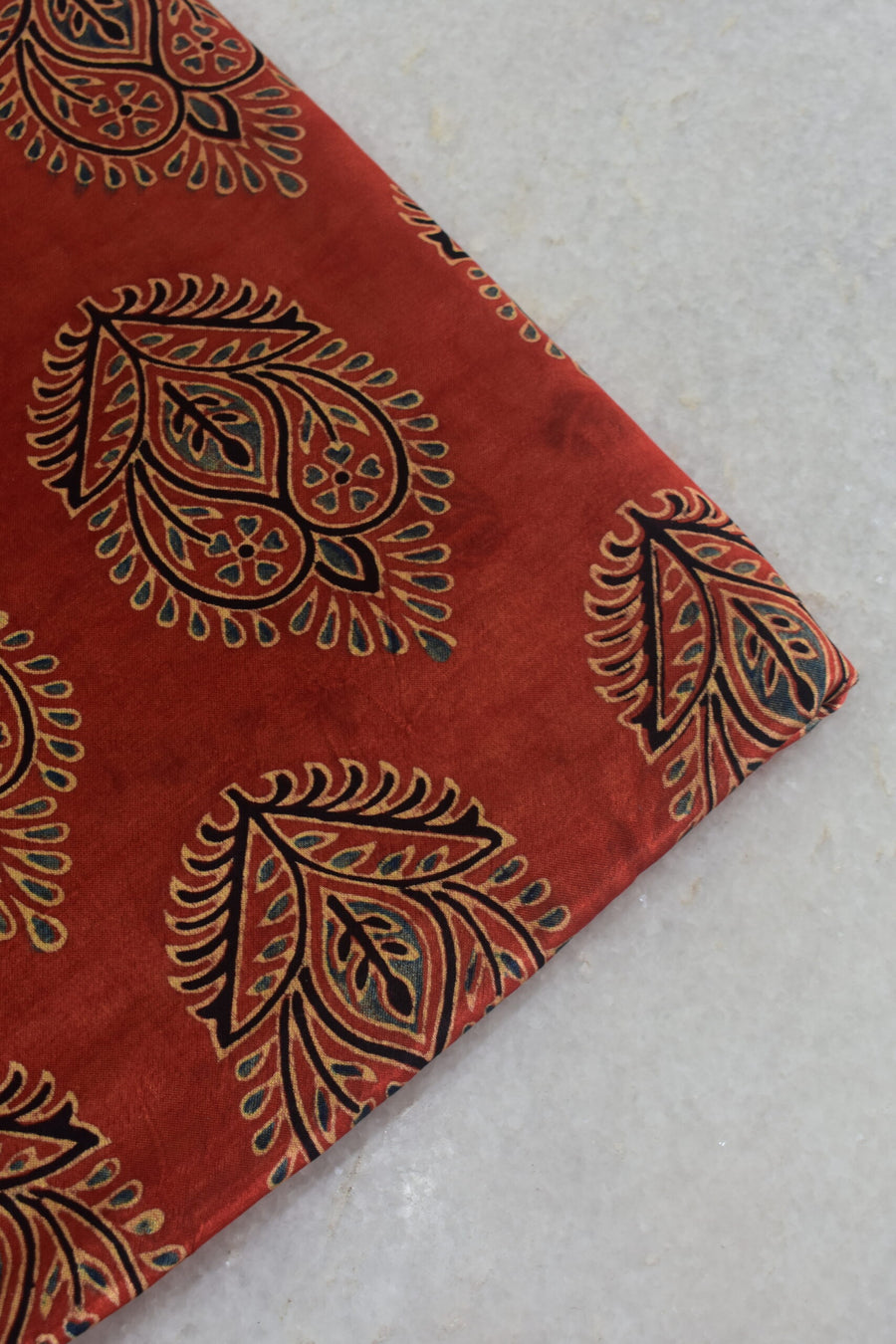 Ajrakh Mashru Silk Fabrics image 0