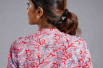 Blush Sanganeri Panelled Kurta Set image 4