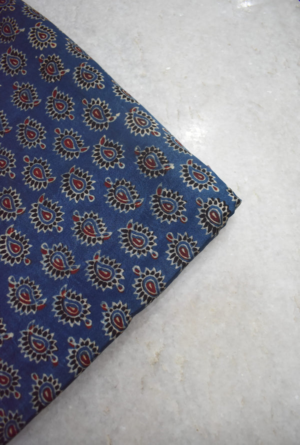 Ajrakh Mashru Silk Fabrics image 0