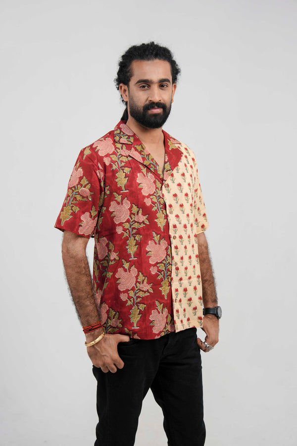 Crimson Contrast Shirt image 0