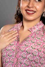 Rose Garden Tiered Sanganeri Dress image 1