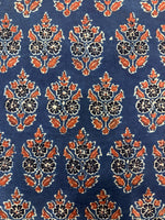 Ajrakh Blockprint Natural Running Fabrics image 2