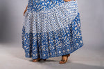 Indigo Blossom Tiered Sanganeri Dress image 5