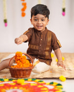 Arjun Coffee Brown Mangalagiri Shirt